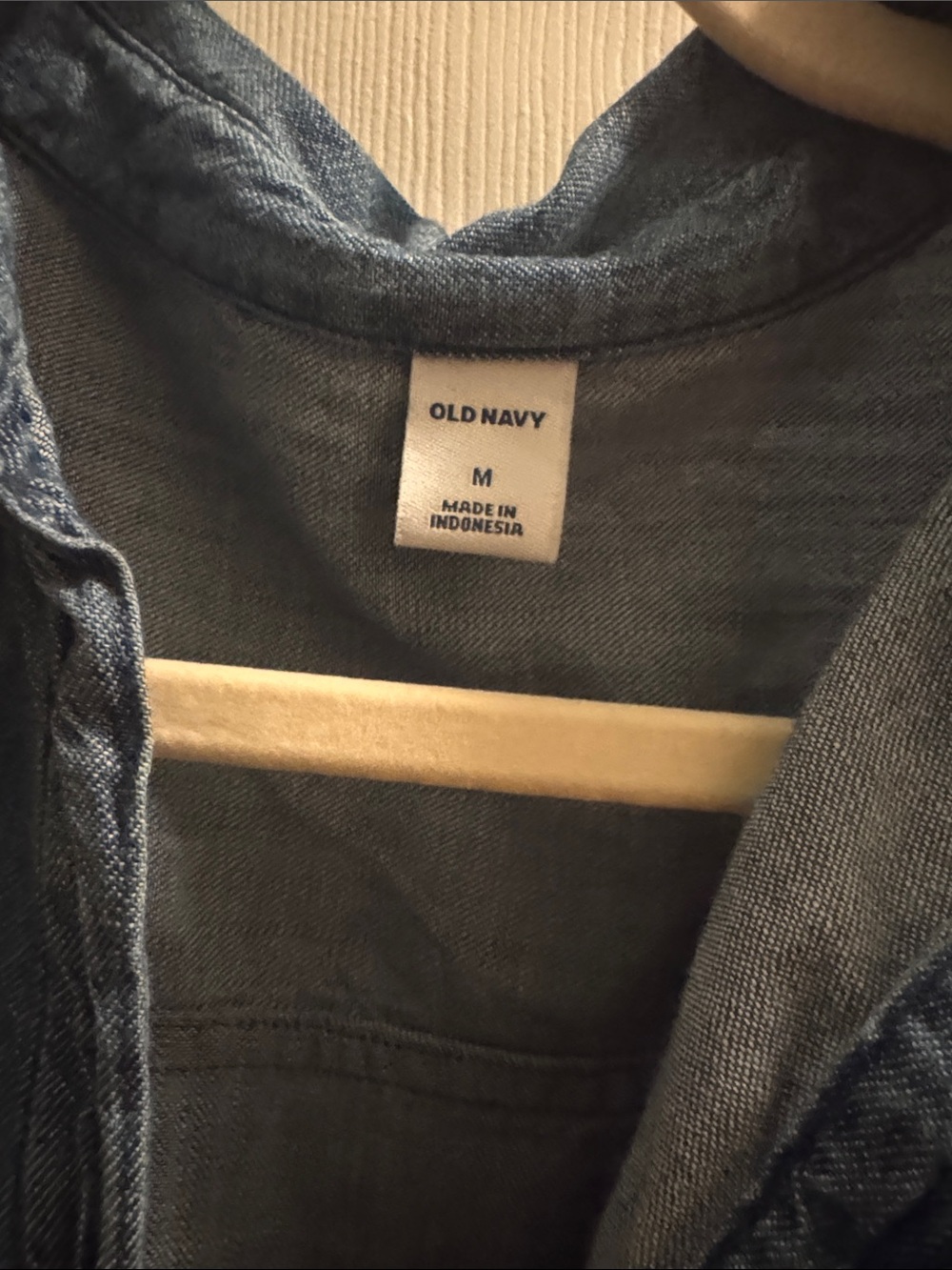 Old Navy Indigo Chambray Shirt Dress - Picture 2 of 3